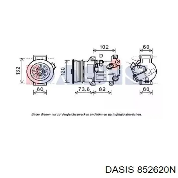 Компрессор кондиционера 852620N Dasis