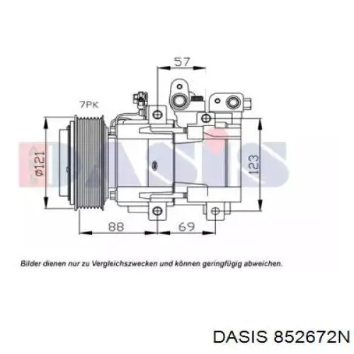 Компрессор кондиционера 852672N Dasis