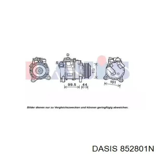 Компрессор кондиционера 852801N Dasis