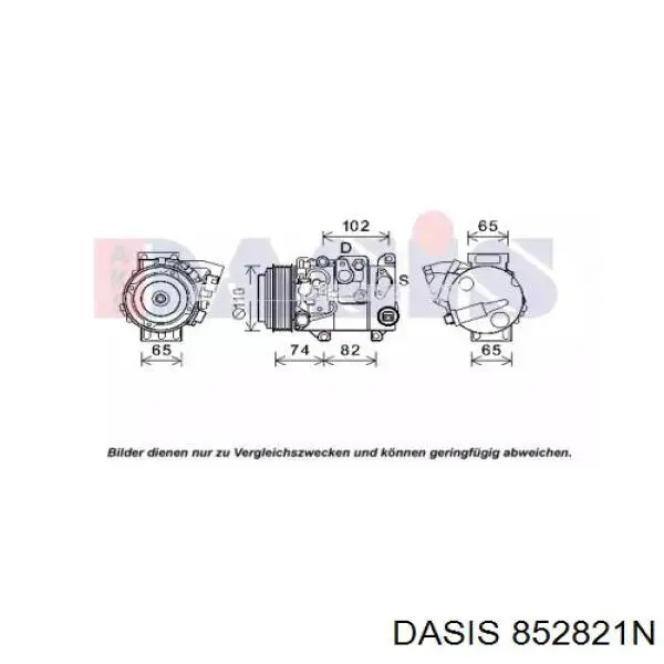 Компрессор кондиционера 852821N Dasis