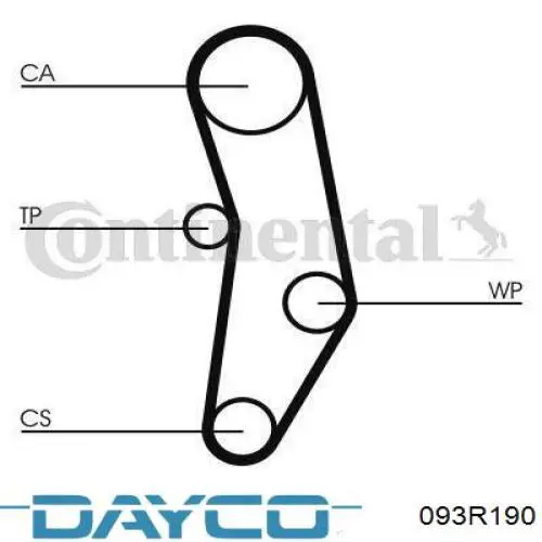 093R190 Dayco Ремень двигателя