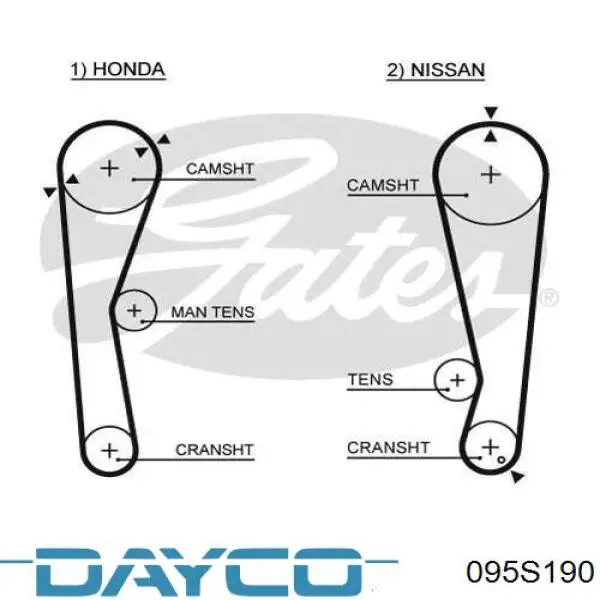 Ремень ГРМ 095S190 Dayco