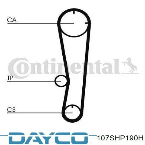 107SHP190H Dayco Ремень двигателя