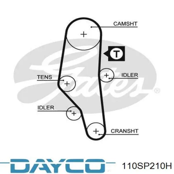 Зубчатый ремень Dayco 110SP210H цена, от 12.84 USD