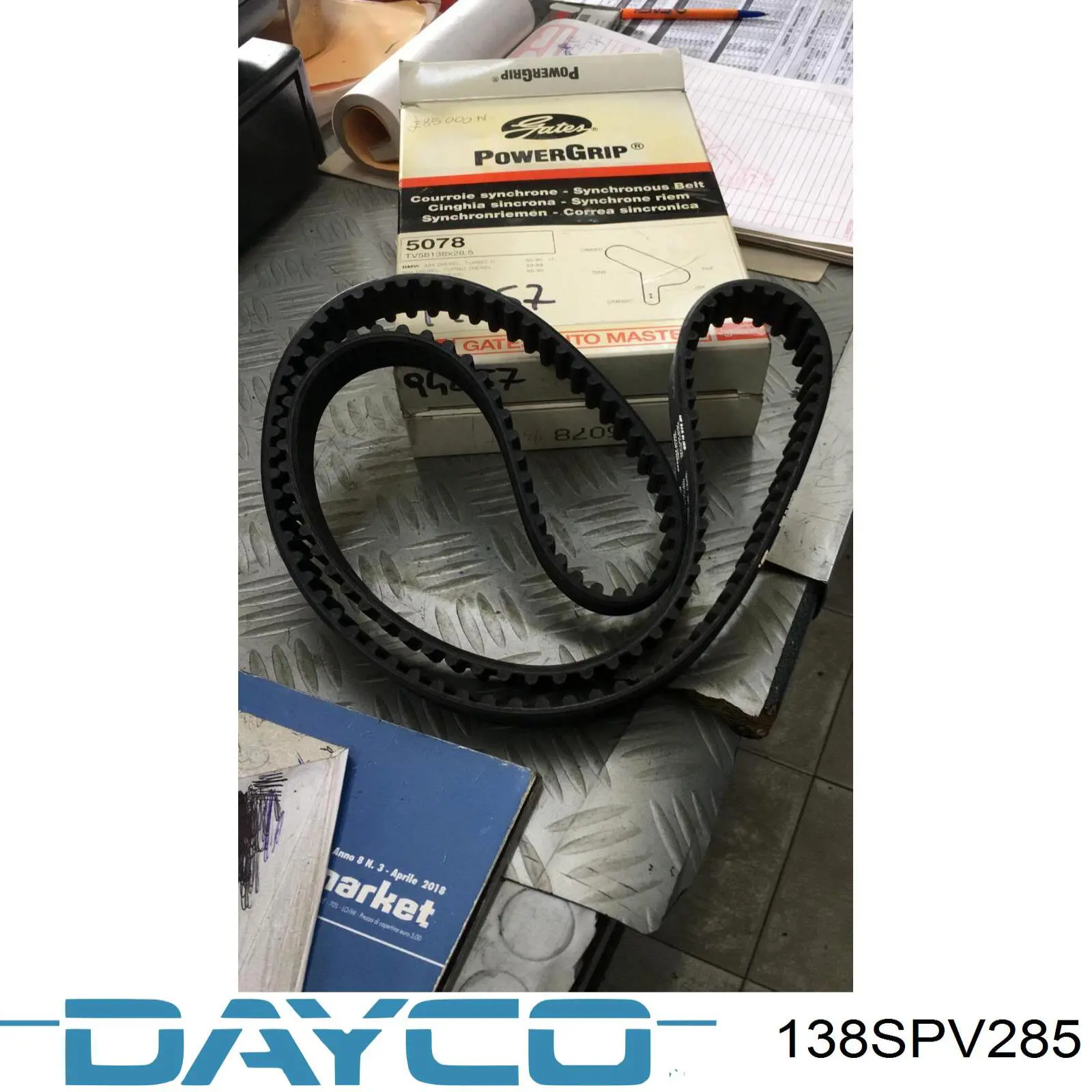 138SPV285 Dayco Ремень двигателя