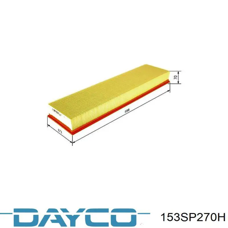 Ремень ГРМ 153SP270H Dayco