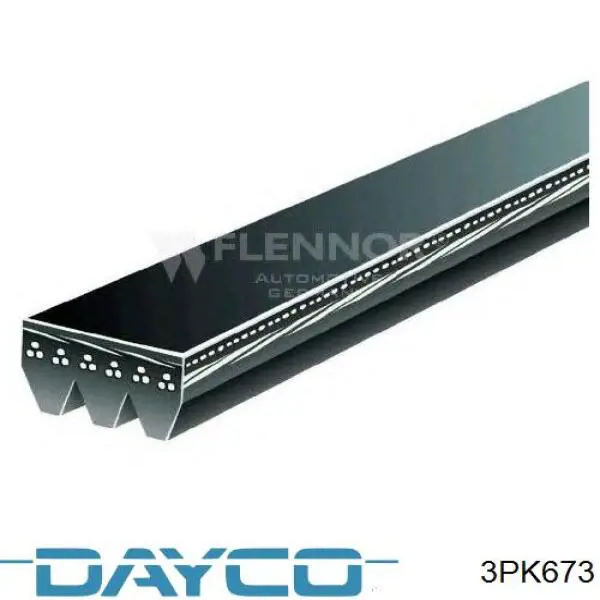 Ремень кондиционера Dayco 3PK673