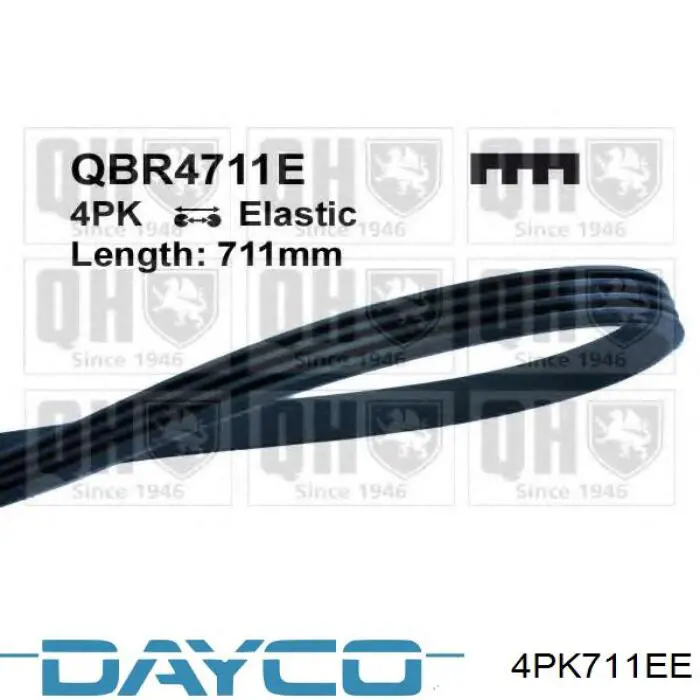 Купить 4PK711EE Dayco Ремень генератора