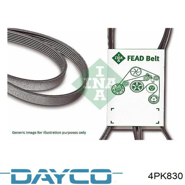Купить 4PK830 Dayco Ремень генератора