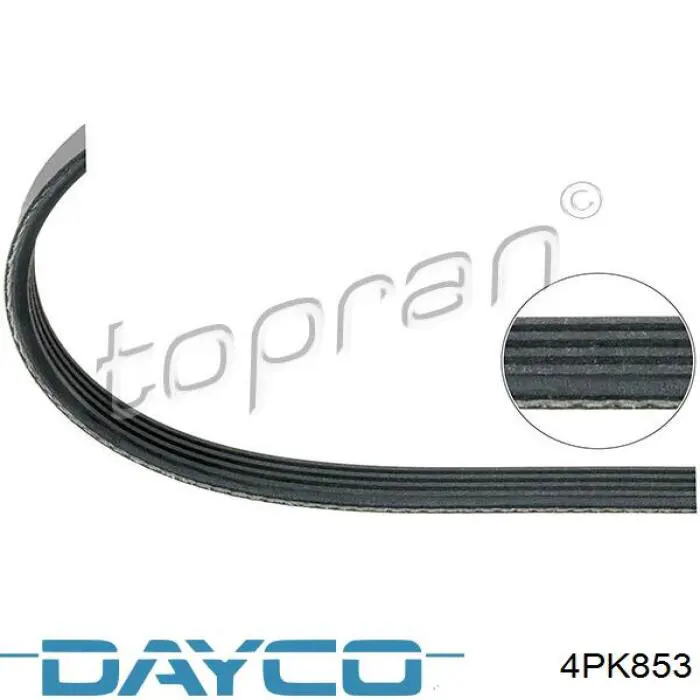 Клиновый ремень Dayco 4PK853 цена, от 6.05 USD