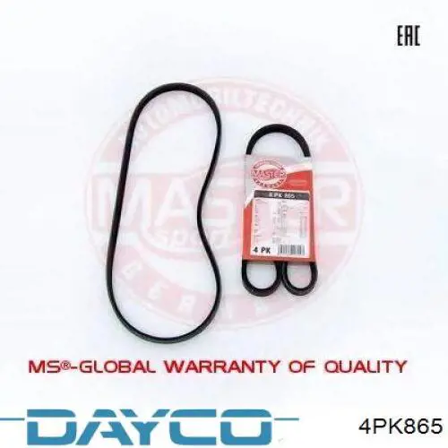 Клиновый ремень Dayco 4PK865 цена, от 5.82 USD