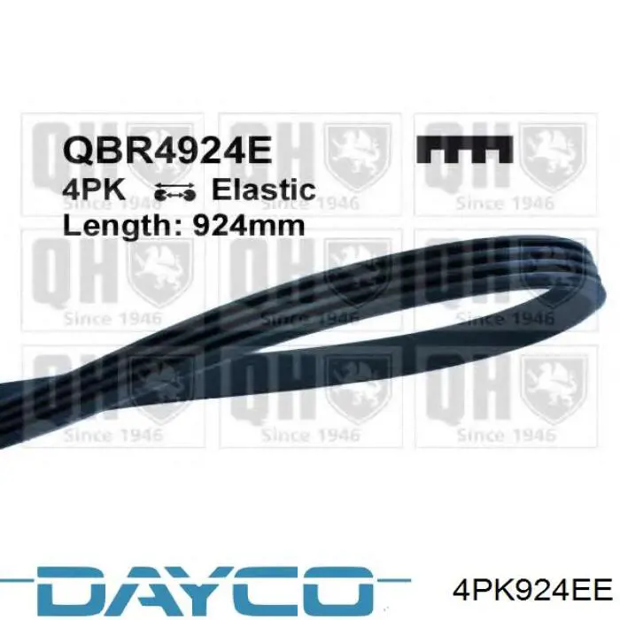 Клиновый ремень Dayco 4PK924EE цена, от 6.58 USD