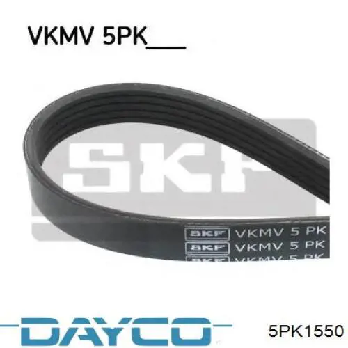 Клиновый ремень Dayco 5PK1550 цена, от 11.04 USD