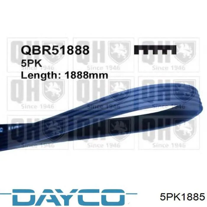 Купить 5PK1885 Dayco Ремень генератора