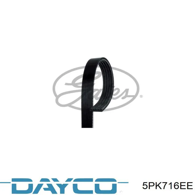 Клиновый ремень Dayco 5PK716EE цена, от 7.43 USD