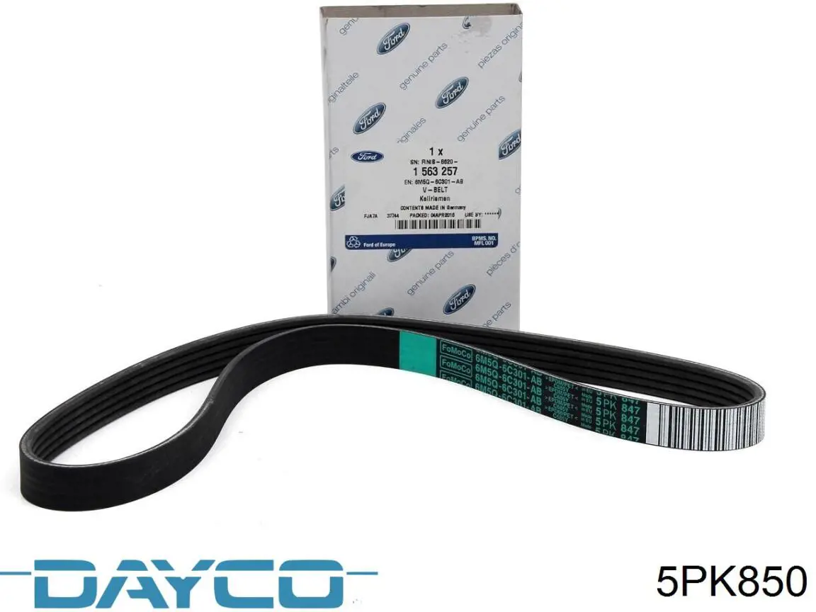 Клиновый ремень Dayco 5PK850 цена, от 5.69 USD