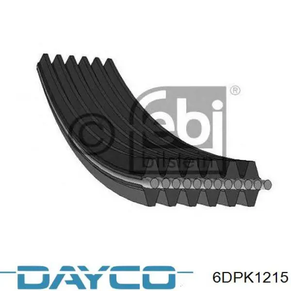 6DPK1215 Dayco Поликлиновый ремень