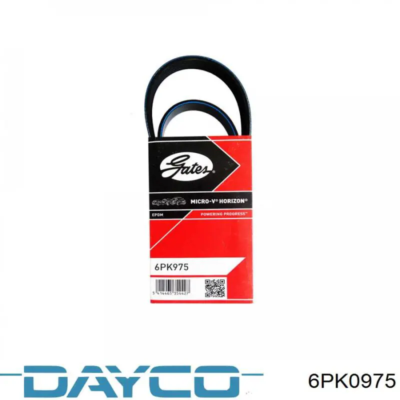 Ремень кондиционера Dayco 6PK0975