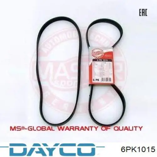 Клиновый ремень Dayco 6PK1015 цена, от 8.58 USD