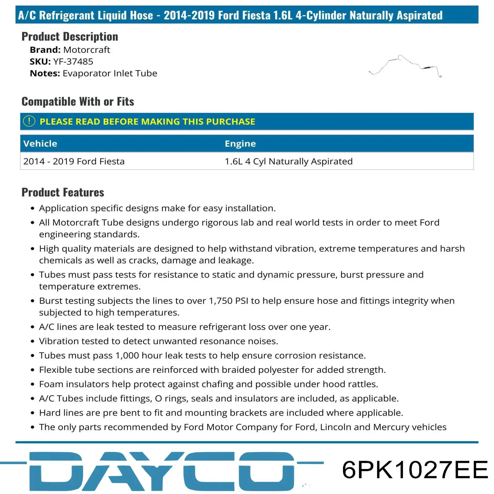 Клиновый ремень Dayco 6PK1027EE цена, от 11.48 USD