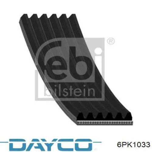 Ремінь приводний, агрегатів 6PK1033 Dayco