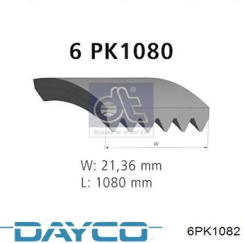 Купить 6PK1082 Dayco Ремень генератора