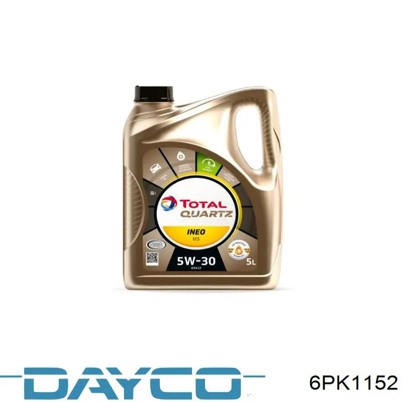 Клиновый ремень Dayco 6PK1152 цена, от 10.65 USD