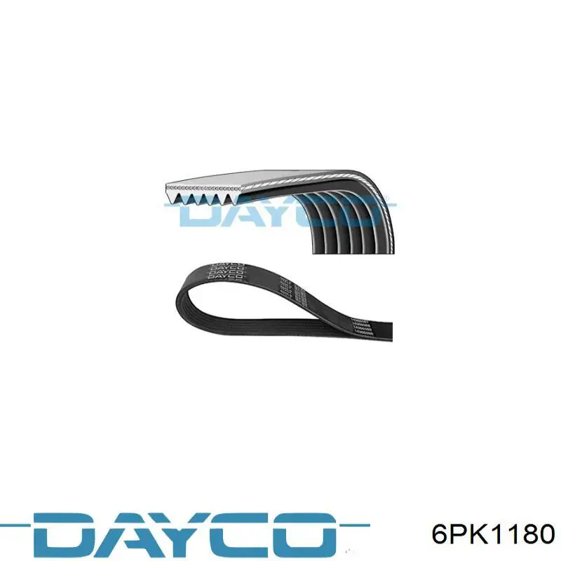 6PK1180 Dayco ремень генератора