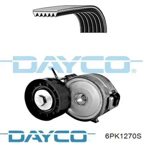 Купить 6PK1270S Dayco Ремень генератора