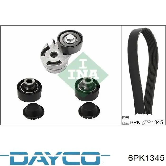 Купить 6PK1345 Dayco Ремень генератора