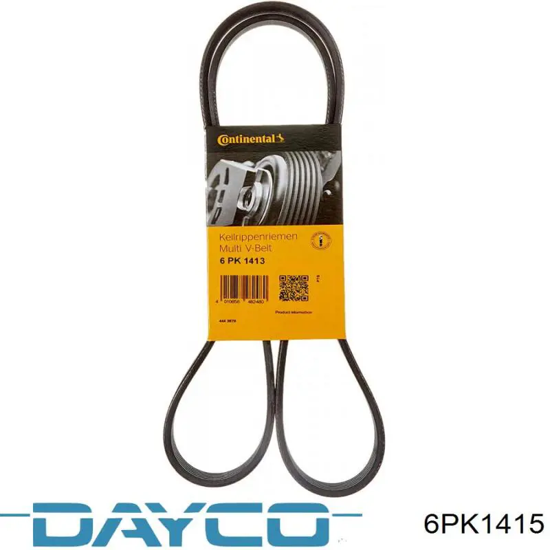 Клиновый ремень Dayco 6PK1415 цена, от 11.84 USD