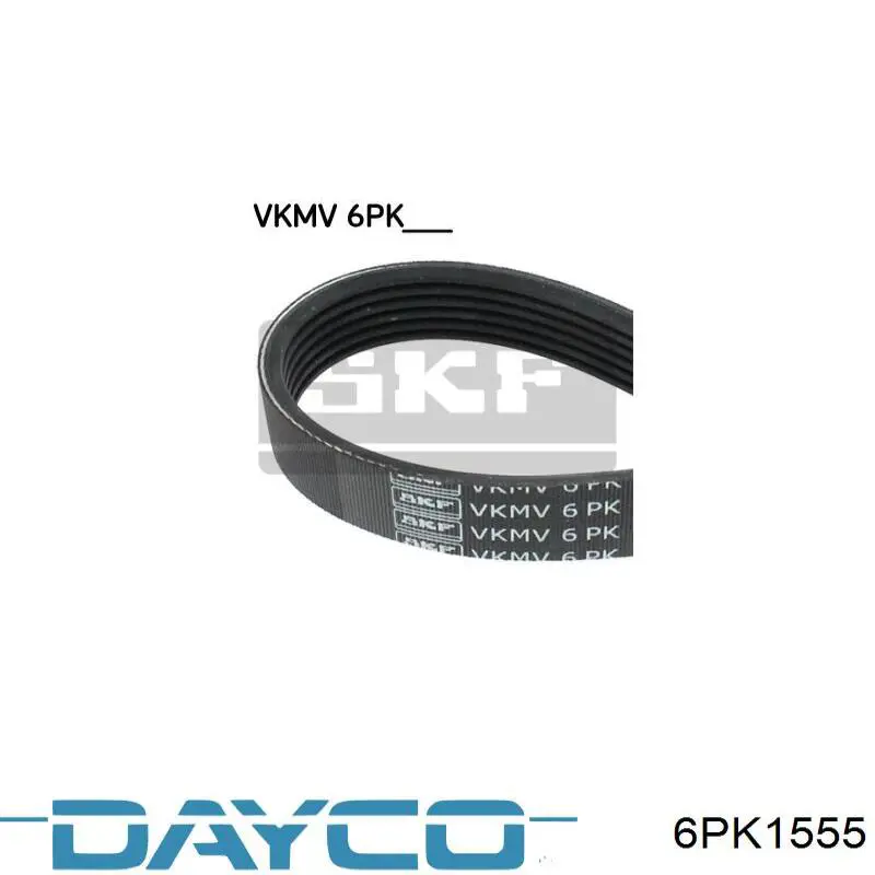 6PK1555 Dayco Поликлиновый ремень