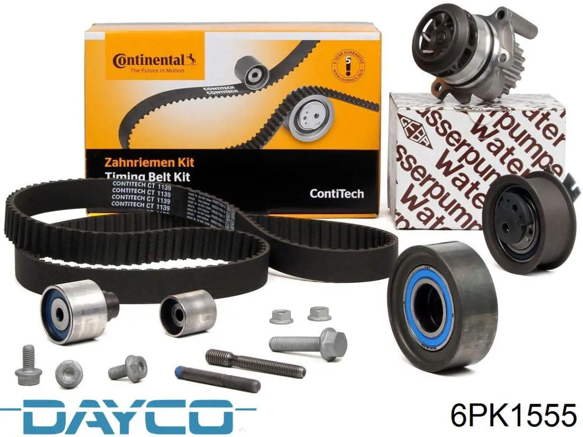 Ремень генератора 6PK1555 Dayco