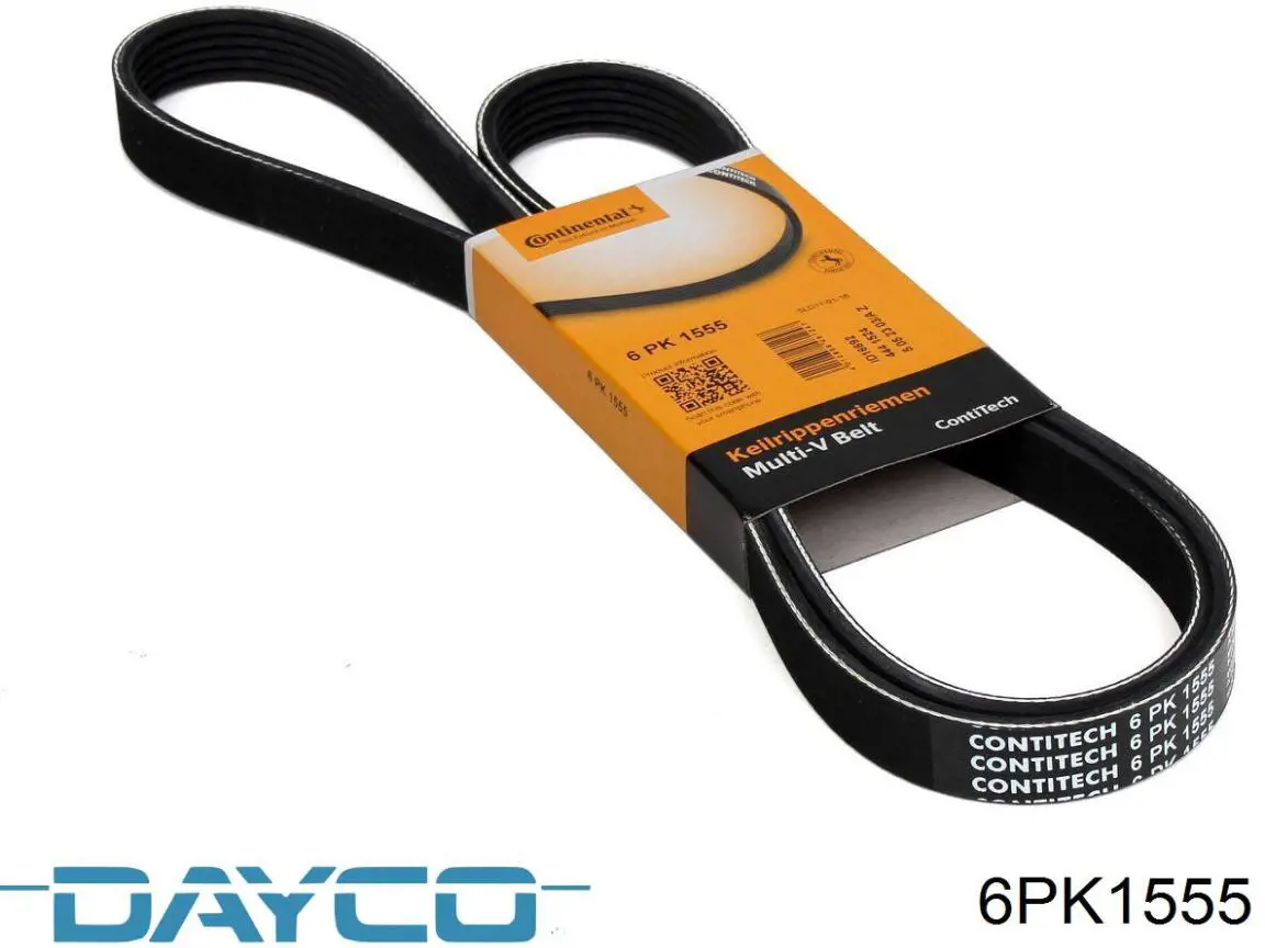 Ремень генератора 6PK1555 Dayco