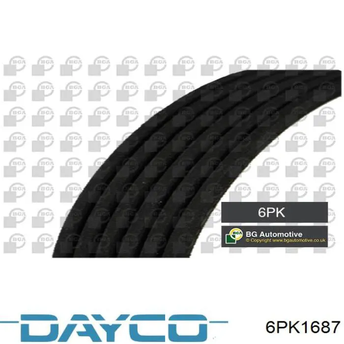 Ремень генератора 6PK1687 Dayco