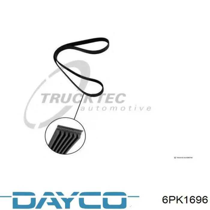 6PK1696 Dayco Поликлиновый ремень