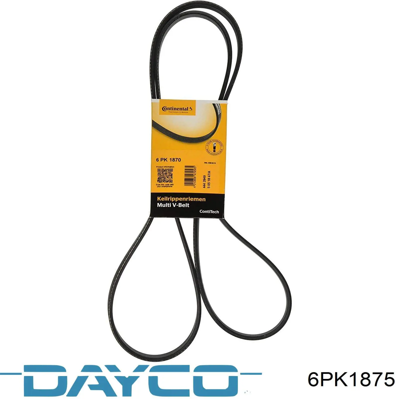 Клиновый ремень Dayco 6PK1875 цена, от 14.03 USD