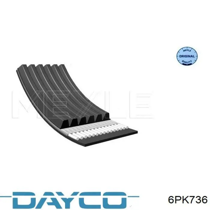 Клиновый ремень Dayco 6PK736 цена, от 5.60 USD
