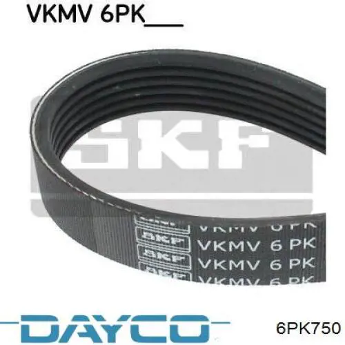 Клиновый ремень Dayco 6PK750 цена, от 6.62 USD