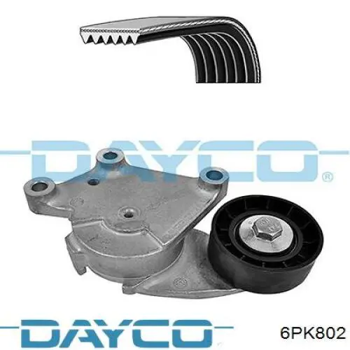 Клиновый ремень Dayco 6PK802 цена, от 8.61 USD