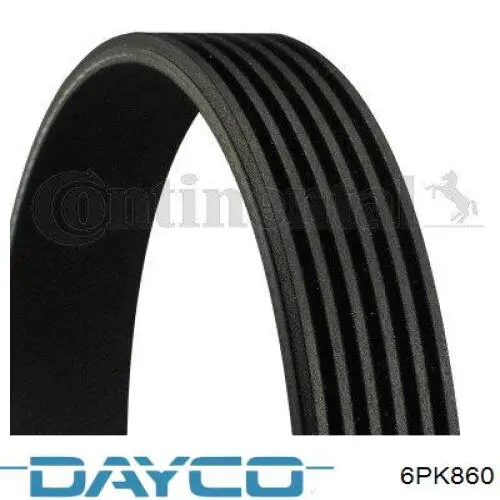 Клиновый ремень Dayco 6PK860 цена, от 7.78 USD