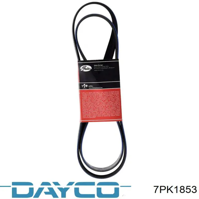 Клиновый ремень Dayco 7PK1853 цена, от 18.70 USD