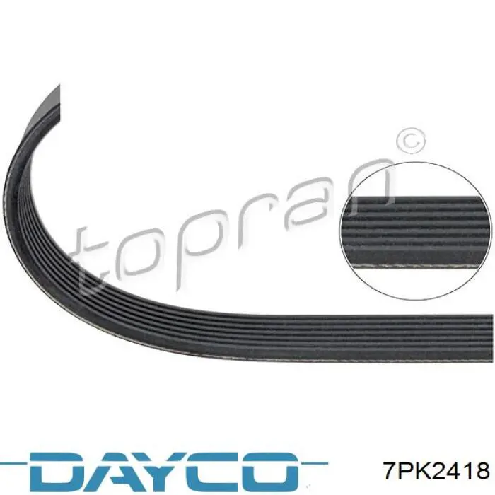 Купить 7PK2418 Dayco Ремень генератора
