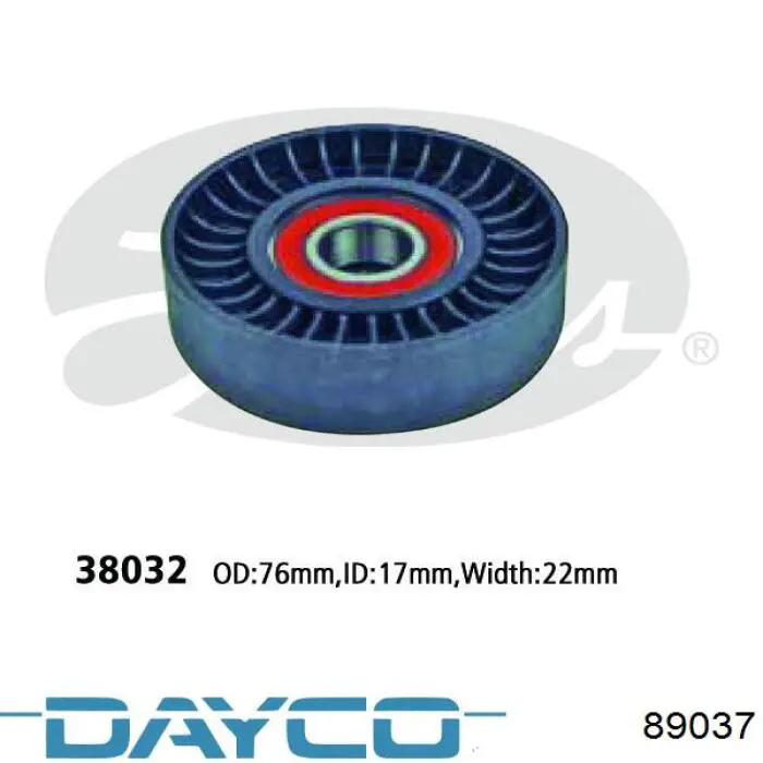 Натяжной ролик Dayco 89037 цена, от 7.27 USD