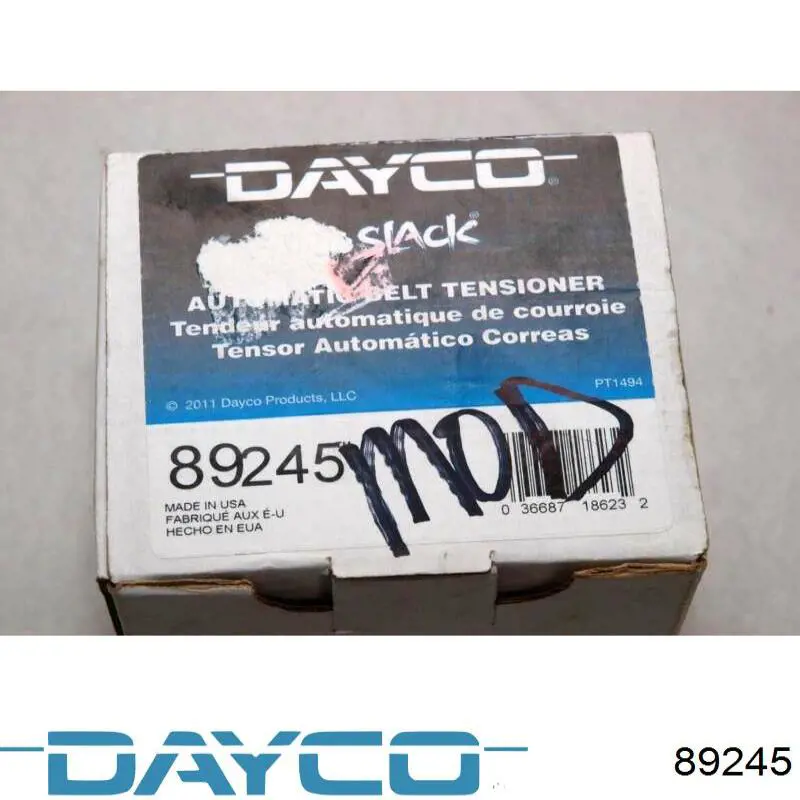 Натяжитель приводного ремня 89245 Dayco