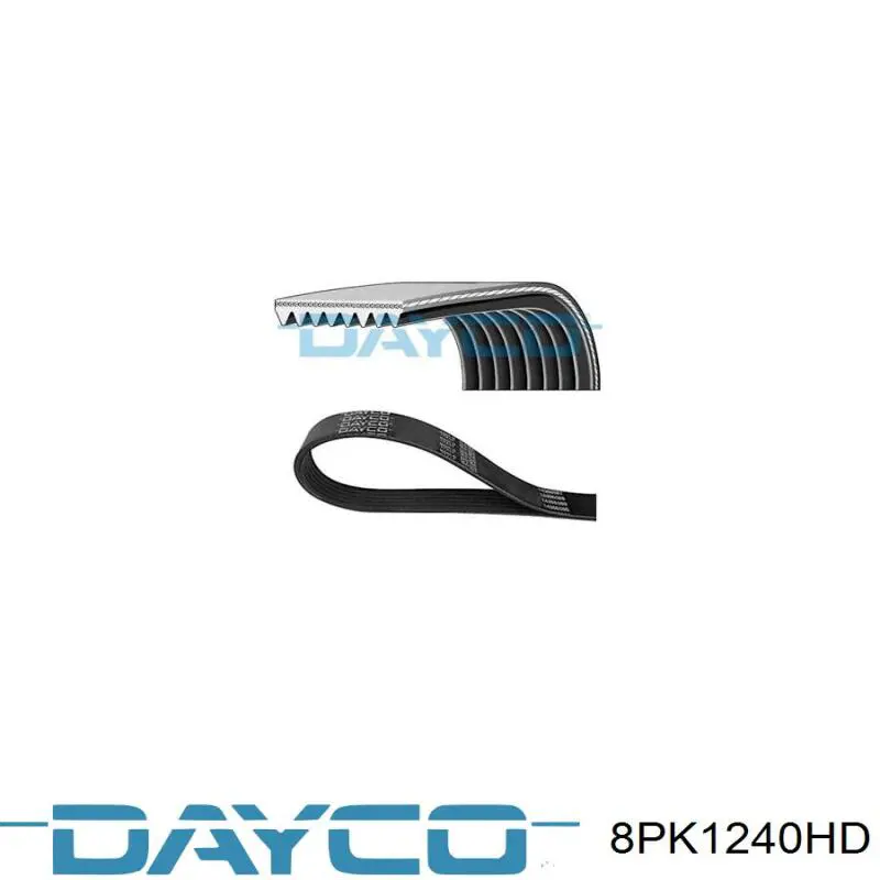 8PK1240HD Dayco ремень генератора