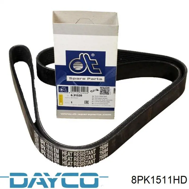 Клиновый ремень Dayco 8PK1511HD цена, от 16.76 USD