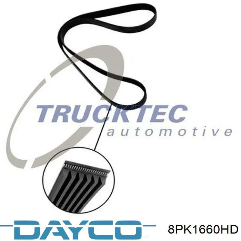 Ремень генератора 8PK1660HD Dayco