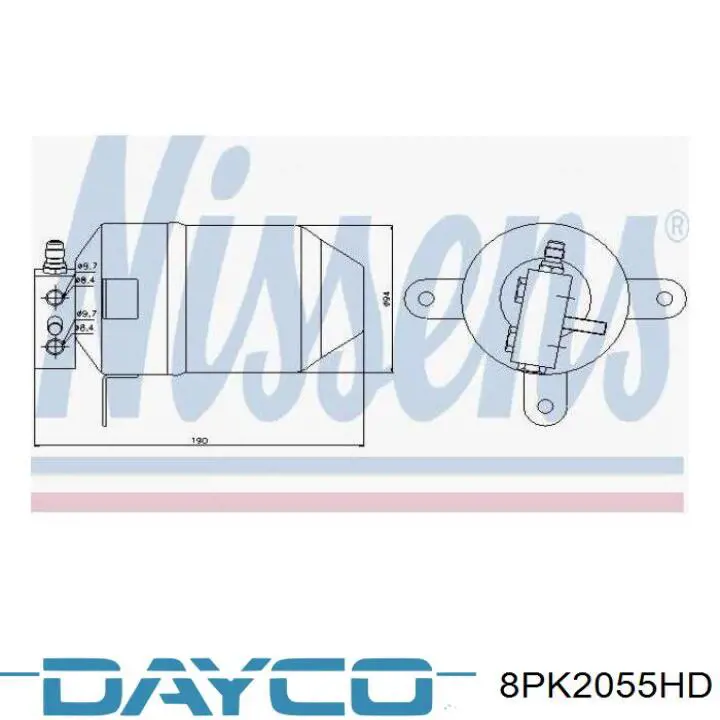 Ремень генератора 8PK2055HD Dayco