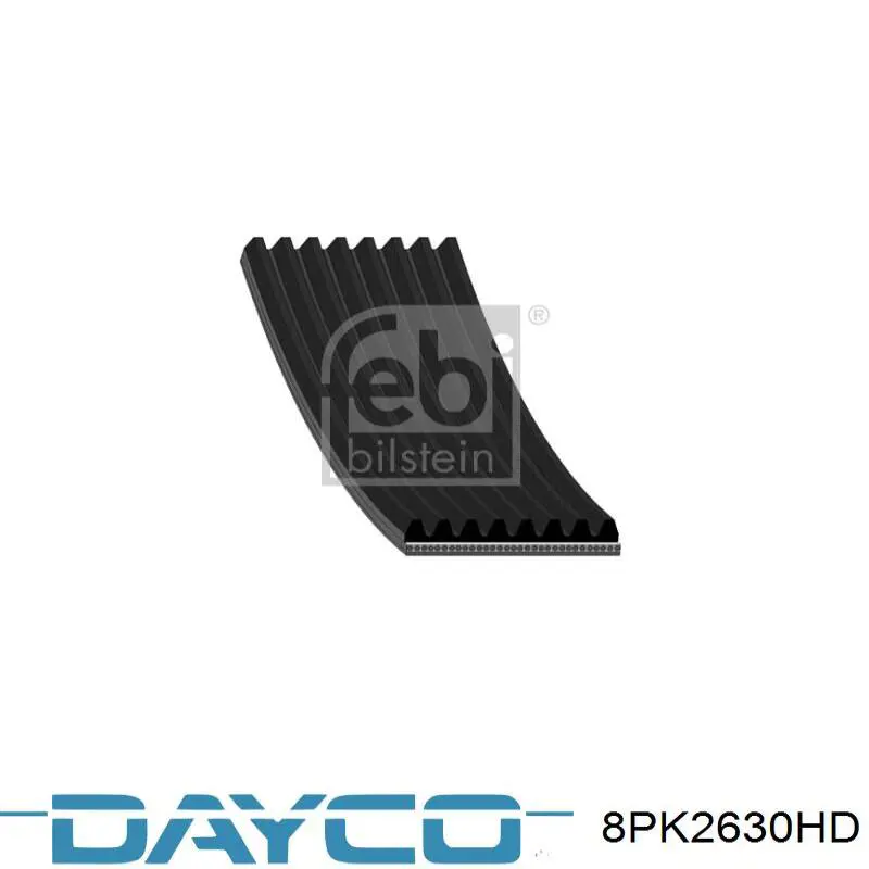 Клиновый ремень Dayco 8PK2630HD цена, от 19.74 USD